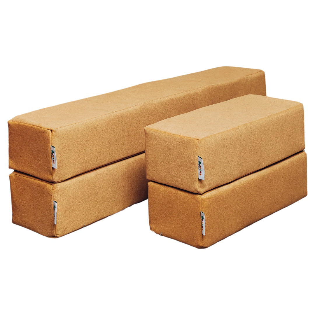 Bettar Play Long and Short Cushions - Honey Mustard