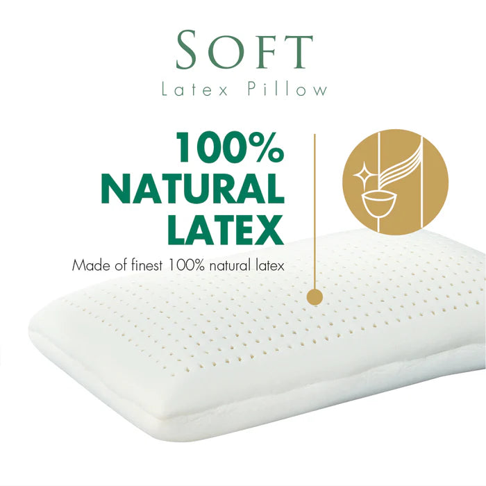 Getha Soft Latex Pillow (Cotton Fabric / Tencel Fabric)